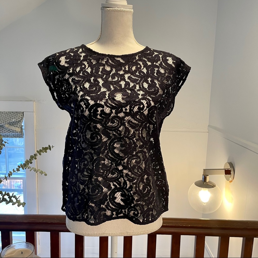 LOFT Lace Shell Shirt